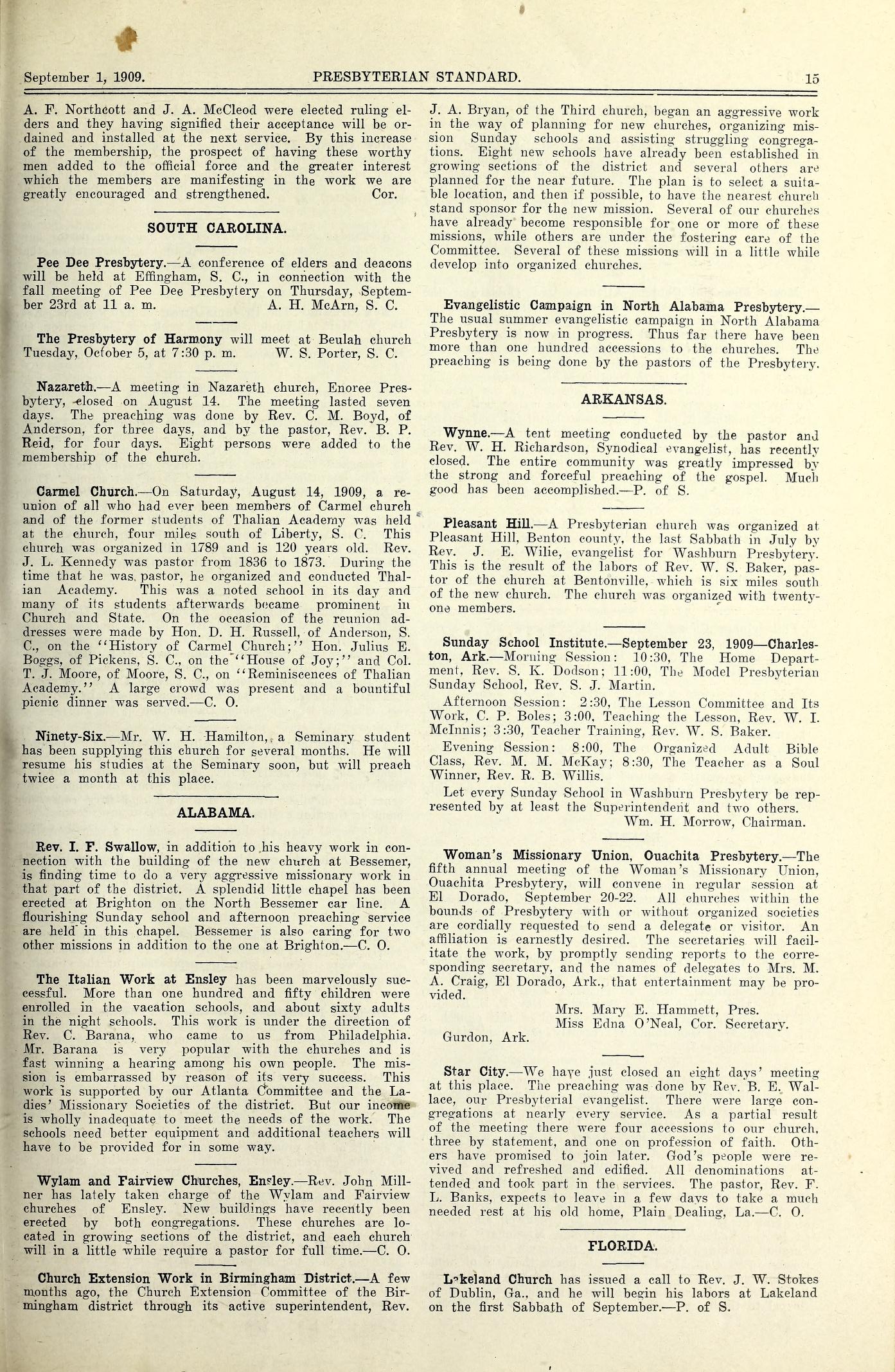 Church Extension Work